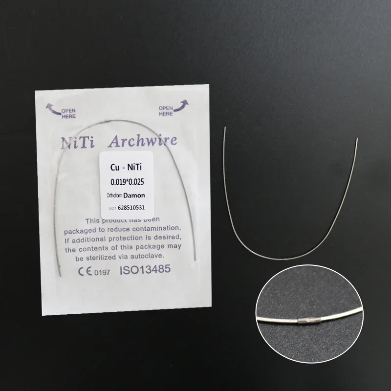 DZK 10packs Orthodontics Dental Arch Wire Copper Cu No Stop With Stop Purple Packing