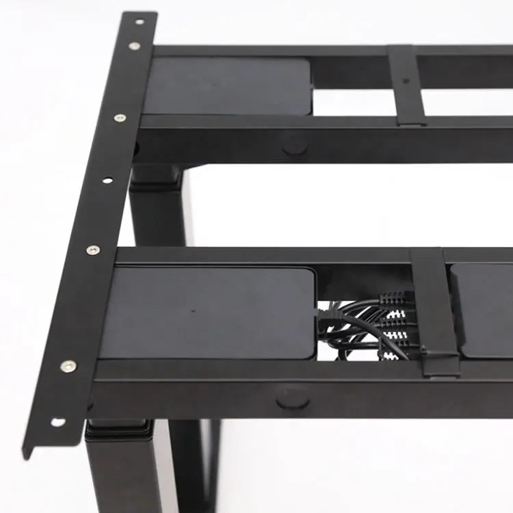 Подъемный моторизованный металлический регулируемый стол с высотой, эргономичный электрический подъемный стол, офисная мебель, современная