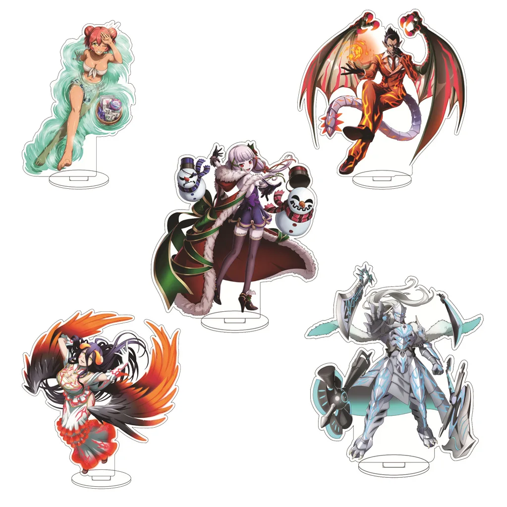 Figura acrílica de 16 cm de Anime Overlord Albedo Ainz Ooal Gown Shalltear Bloodfallen Mare Bello Fiore, soporte para figuras, adornos, regalos