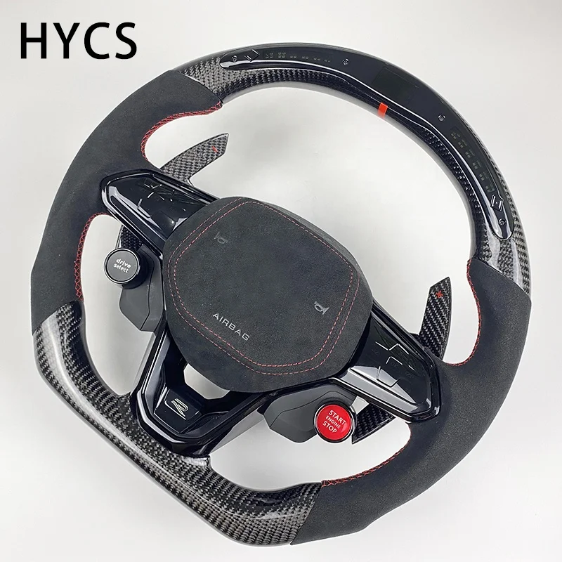 Factory Hot Sale Car Interior Accessories Carbon Fiber Steering Wheel for Volkswagen Golf 8 MK8