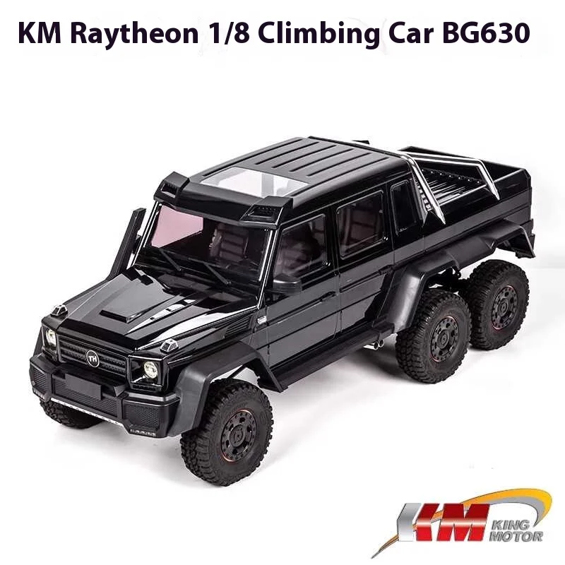 KM 1/8 RC Car 6WD 6X6 Climbing Off-Road Vehicle BG630 KIT Remote Control Truck Model for Adult Boys Toys