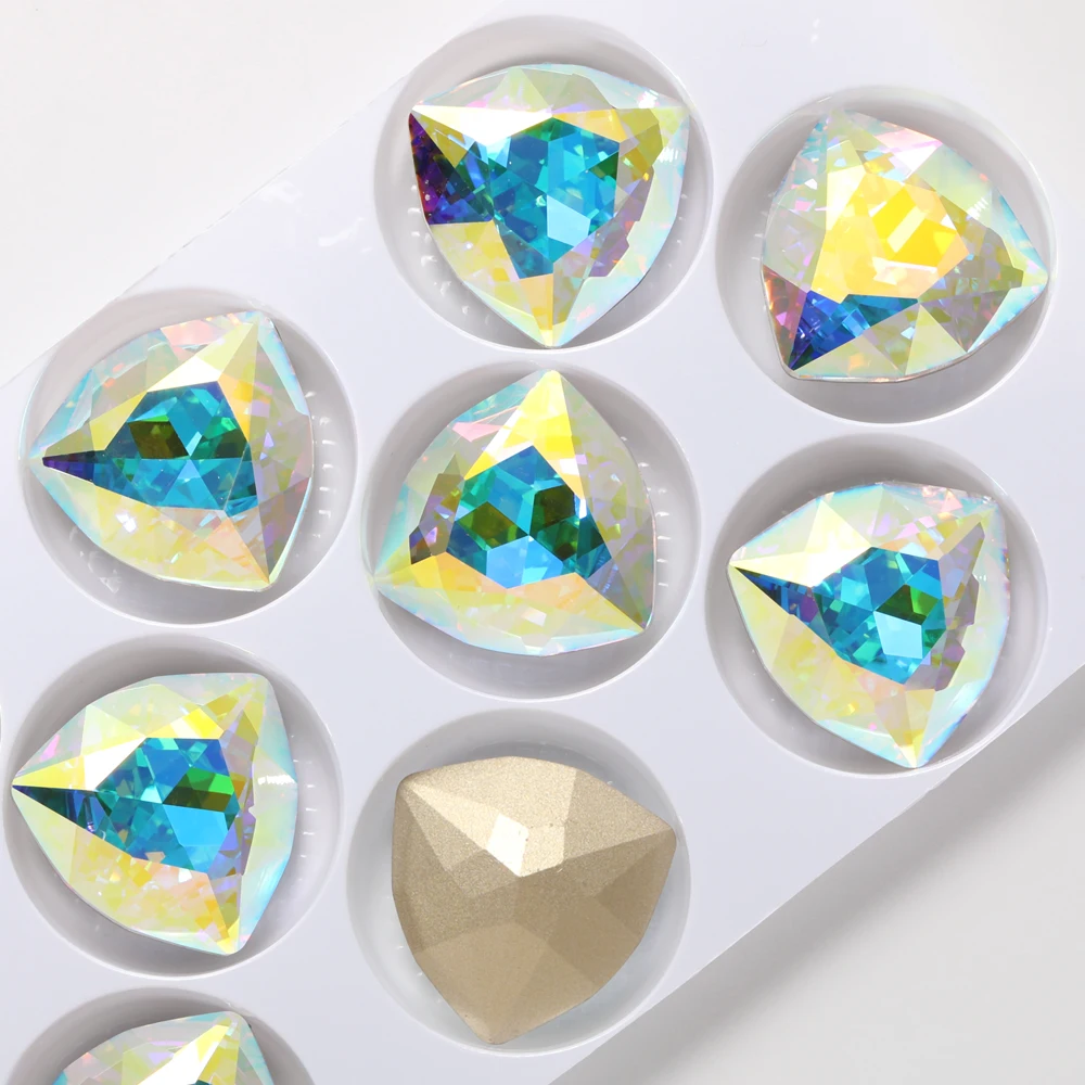 24mm Trillant Fancy Stones Pointback Glass Rhinestones For Sewing Glitter Red Blue Crystal Strass Art Crafts Supplies — zdjęcie 7