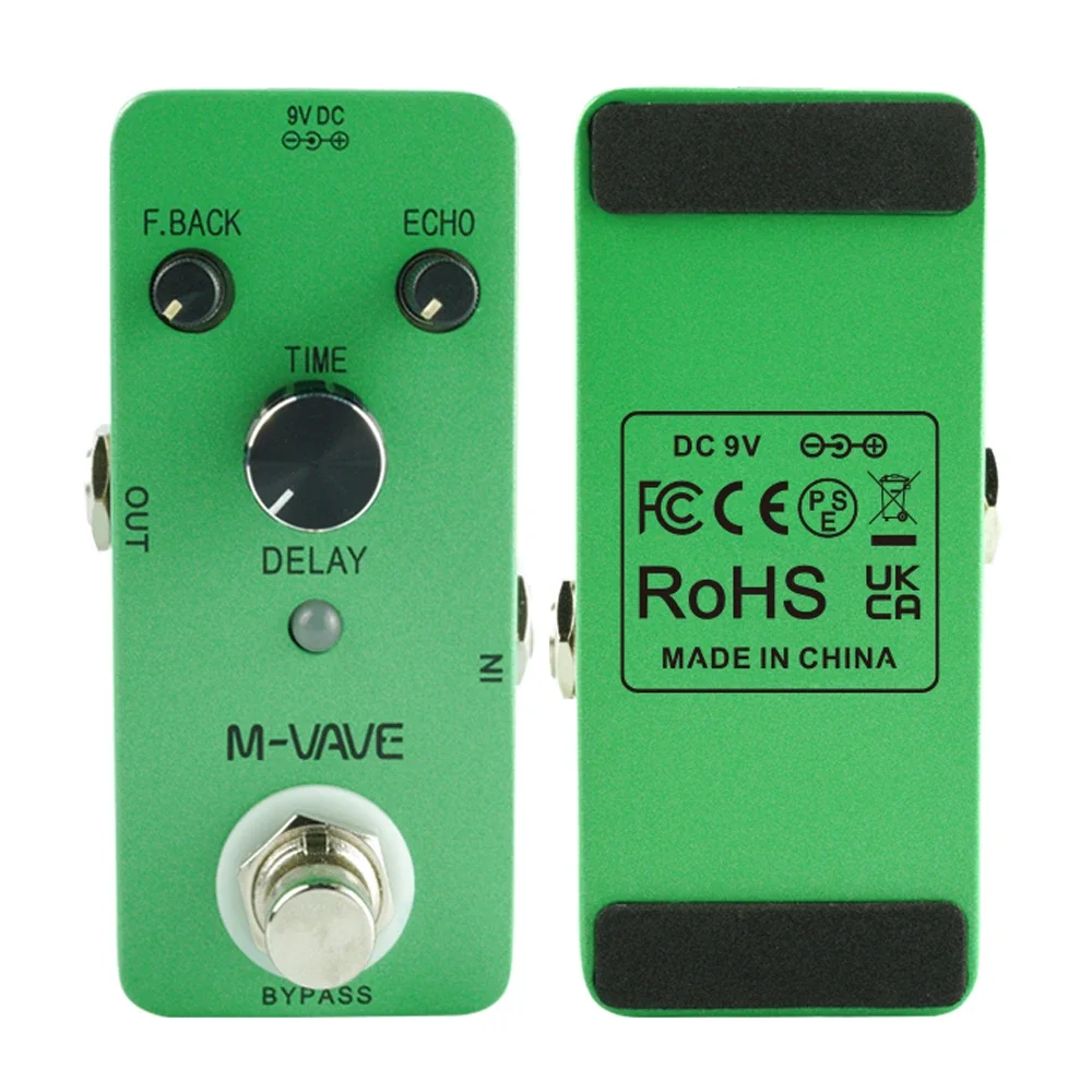 

M-VAVE DELAY Guitar Analog Classic Delay Echo Effect Pedal Zinc Alloy Shell True Bypass Guitar Pedal Guitar Parts & Accessories