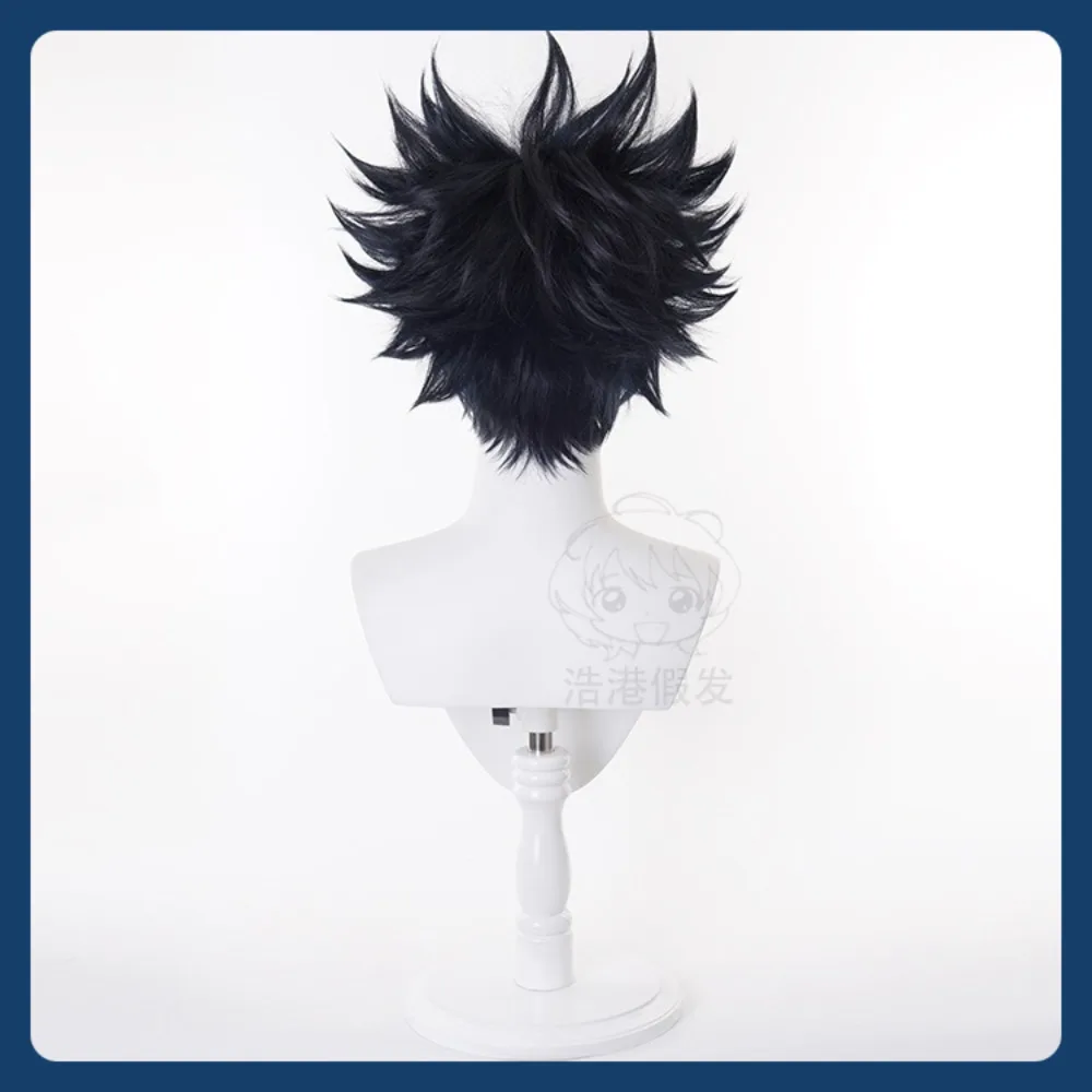 Toko Wig Mid-Jade Jujitsu Kaisen Megumi Fushiguro Wig Cosplay Permainan Anime Kostum Bermain Peran Alat Peraga Kostum Halloween Sintetis