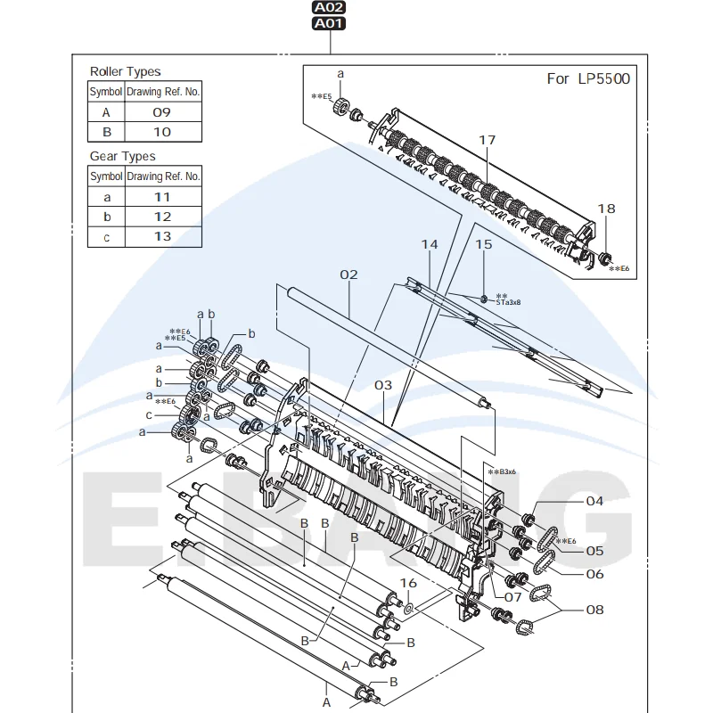 802C1060004 550/570 No.7 Bridge Assembly Color Expander Replacement Part Accessories