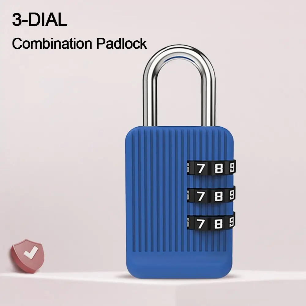 NEW Zinc alloy 3 Digit Password Lock Anti-theft Safe Dormitory Cabinet Padlock Suitcase Security Coded Lock Travel Outdoor