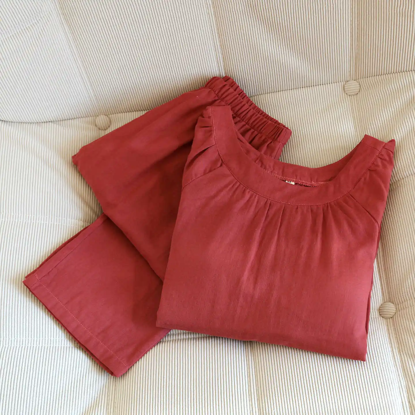 

Cotton Two-Piece Sleepwear Women's Chest Cup Spring New Home Suit Long Sleeve Pajamas Gifts For Women Sleeping Clothes