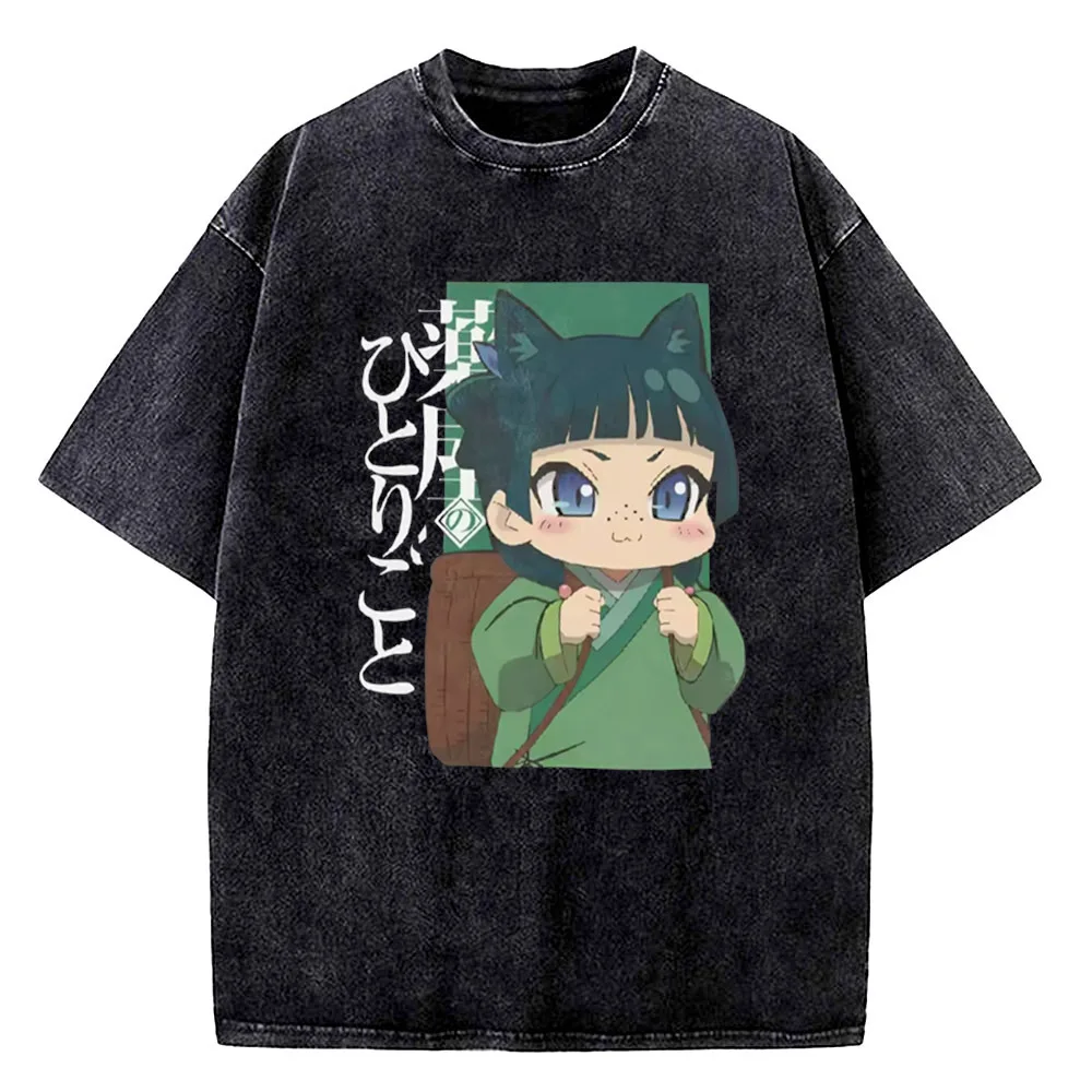 the Apothecary Diaries cotton Vintage Washed teen Vintage Grunge streetwear shirt harajuku Classic Psychedelic Comfortable Punk