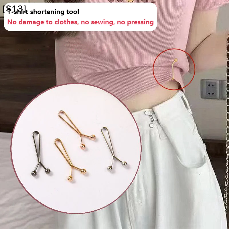 

4PCS Jeans Skirts Detachable Buckle Accessories Adjustable leeve Clip For Pants Waist Tightening leeve Reduction Clip[S13][S13]