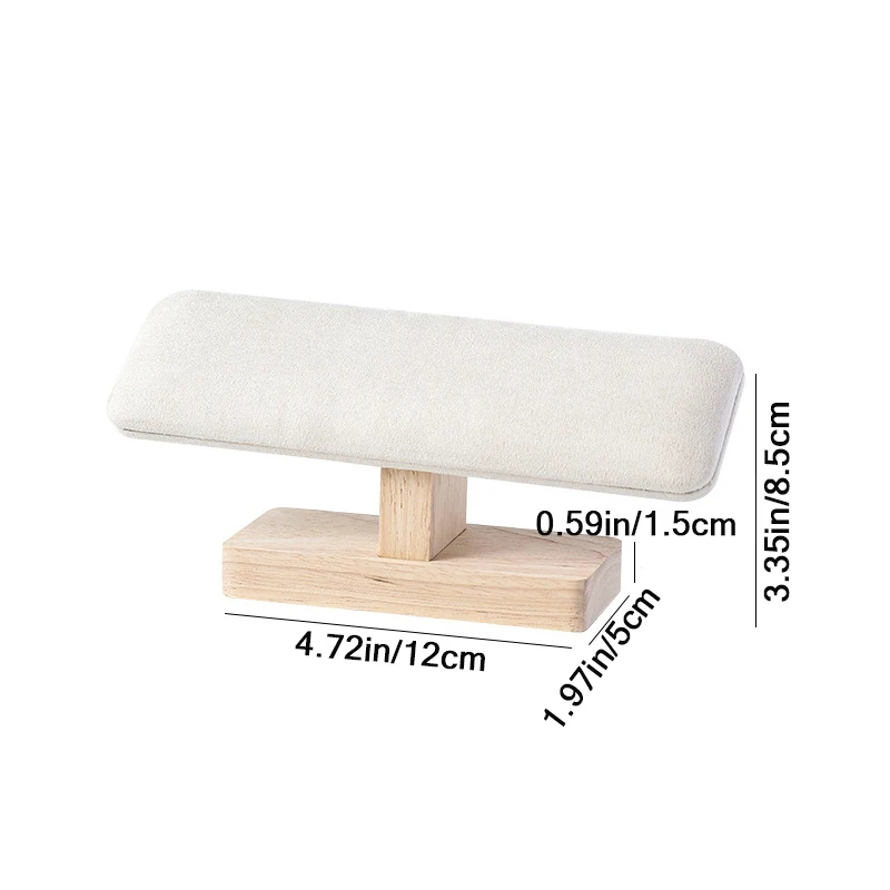 1Pc Holz Uhren Display Ständer Basis Uhr Halskette Armband Organizer Rack Armreif Scrunchie Stirnband Schaufenster Steht