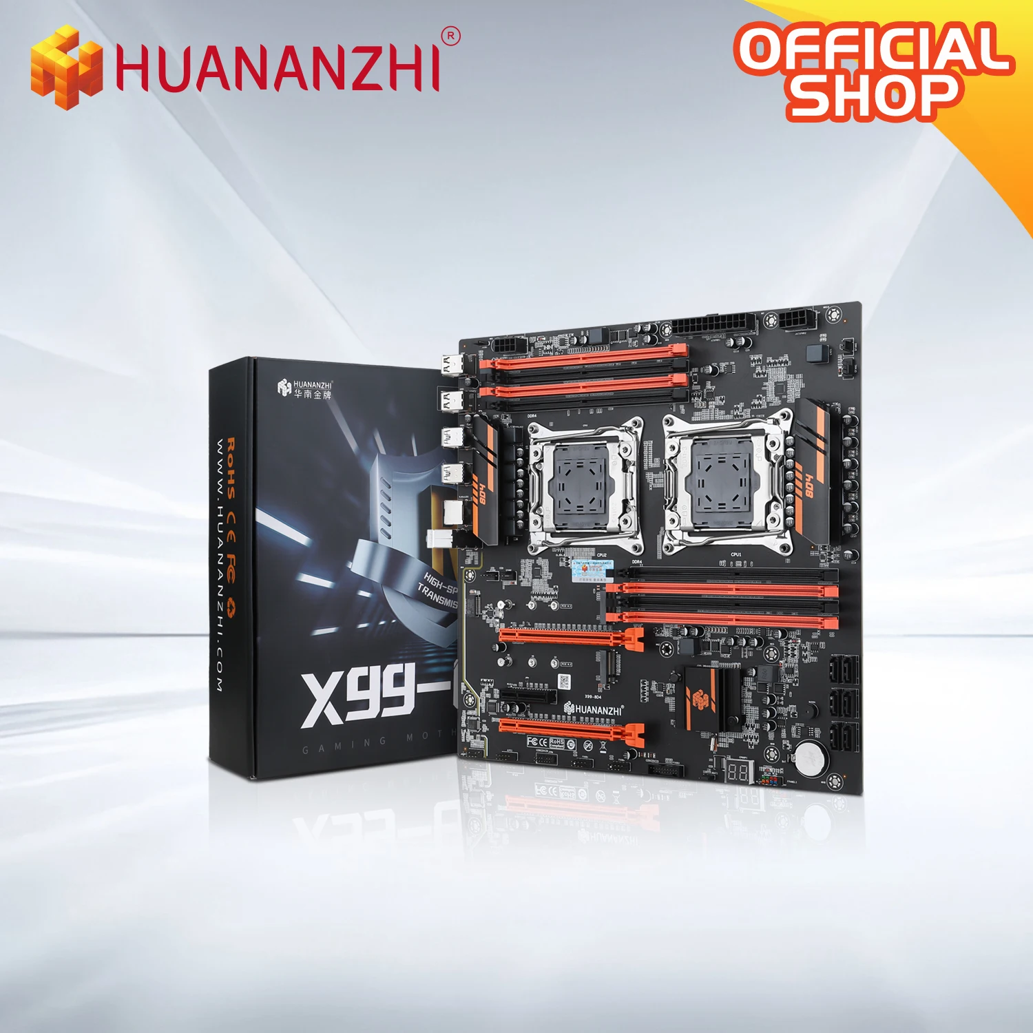 HUANANZHI X99 8D4 マザーボード LGA 2011-3 2*E5 2680 V4 サポート 8