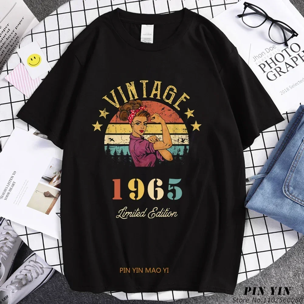 Made In 1965  58 Years Old   Men Women T-Shirt  vintage  Summer  58th Birthday T Shirt  Family Match  Graphic Tee