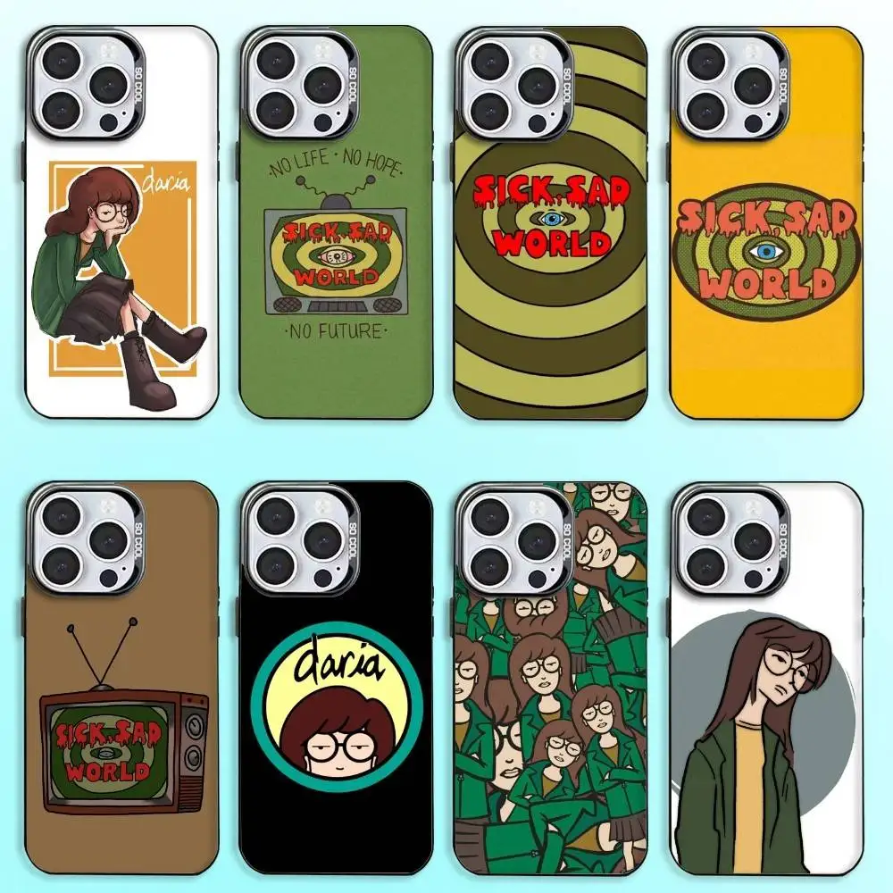 

Cool D-Daria Phone Case For iPhone17,16,15,14,13,12,11 Plus,Pro Max Black Candy Matte Shockproof Cover
