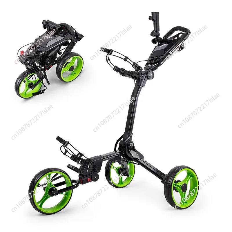 Golf bag trolley Golf cart Three-wheel ball bag pull cart Lightweight and foldable