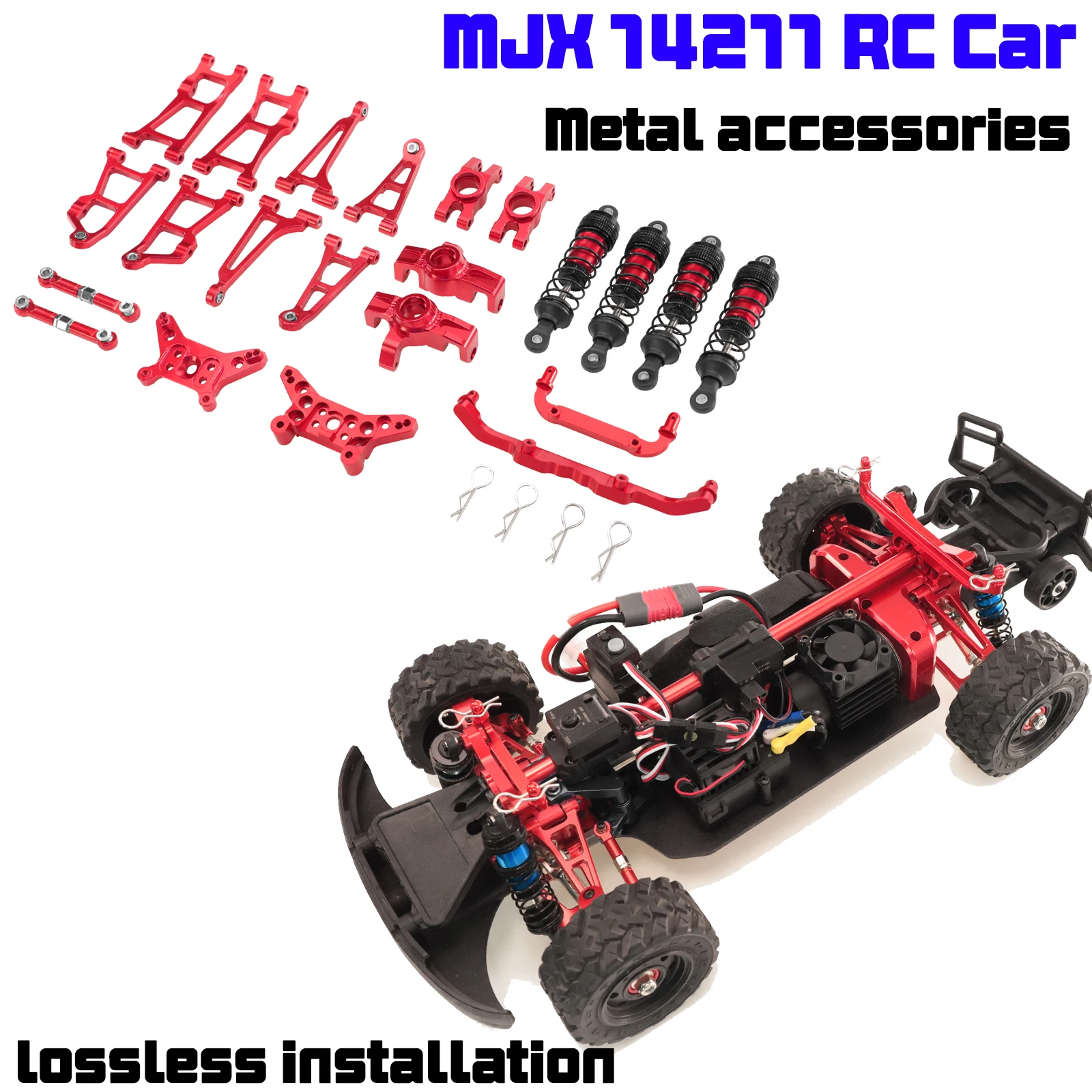 

Металлический поворотный рычаг, рулевая чашка, подвеска, рама, комплект автомобильной колонки MJX HYPER GO 1/14 14211, короткая карта, радиоуправляемые автомобильные аксессуары