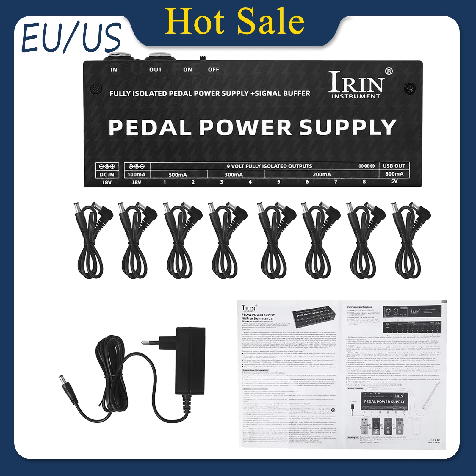 irin-power-supply-pedal-10-channel-multi-channel-isolated-9-way-output-5-types-of-power-flow-effects-power-supplies-guitar-parts
