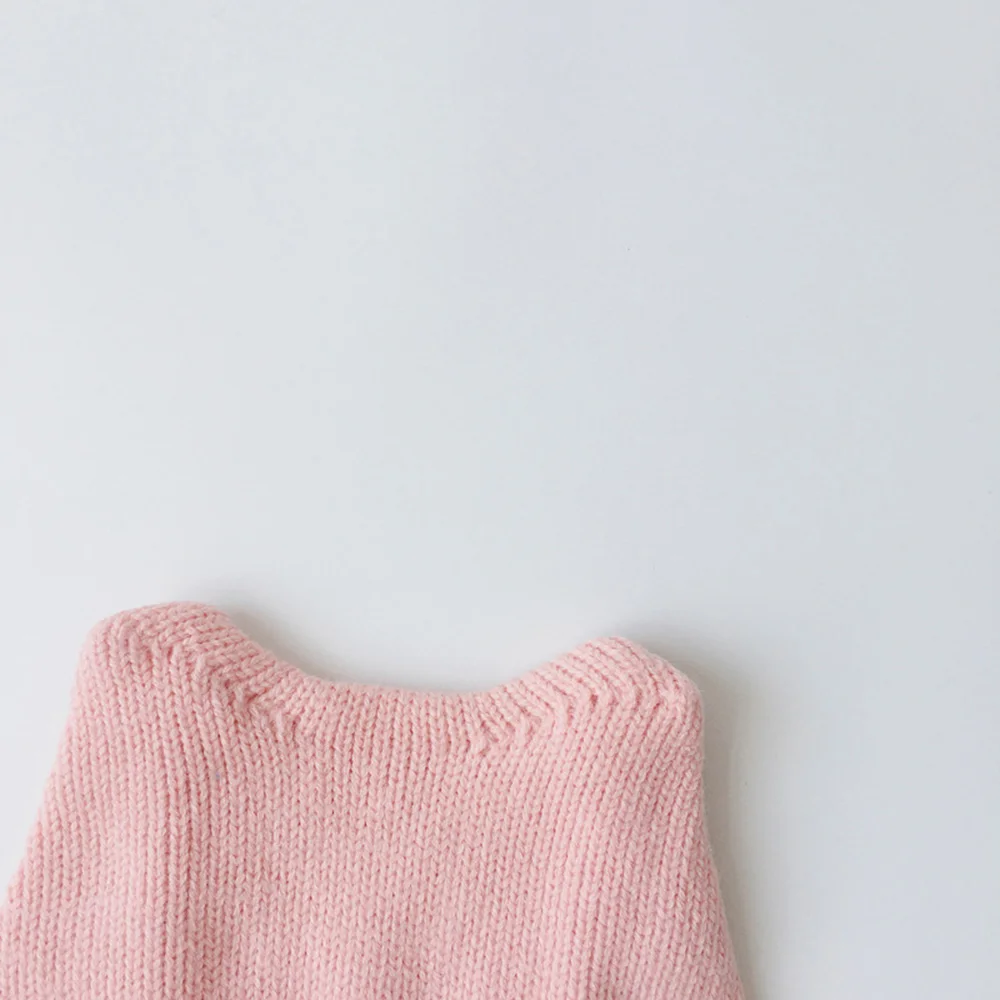 Baby Hats Autumn/Winter Baby Boys Girls Knitted Hat Toddler Knit Woolen Hat Children\'s Ear Protection Hats Infant Kids Warm Cap