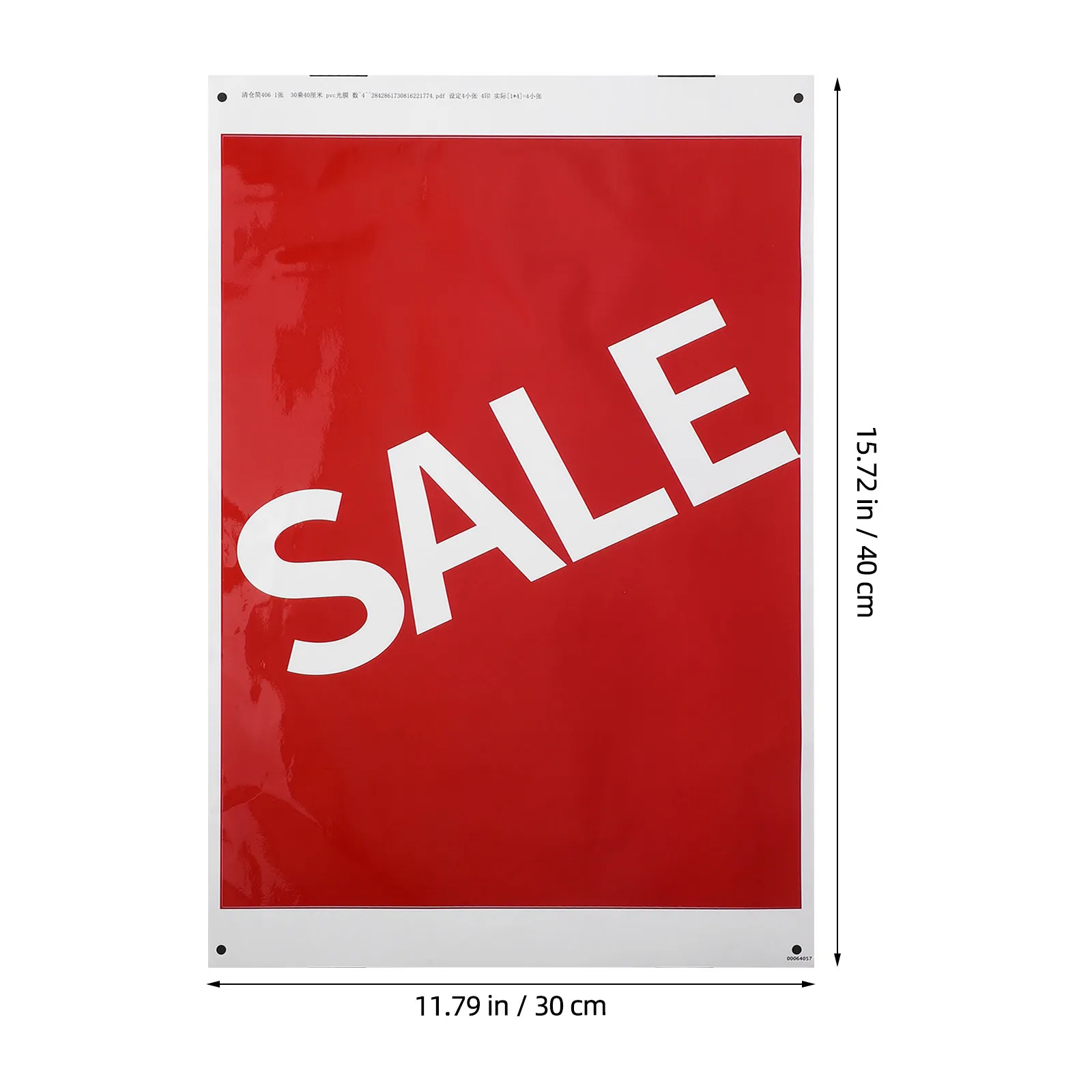 4Pcs Retail Sale Stickers Waterproof Self Adhesive Vibrant Hd Print Weather Resistant Wall Window Garage Yard Shopping Sign view 6