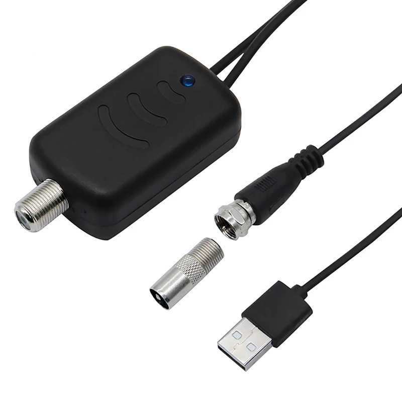 Poderoso amplificador de antena de televisão 4K UHD com baixo ruído