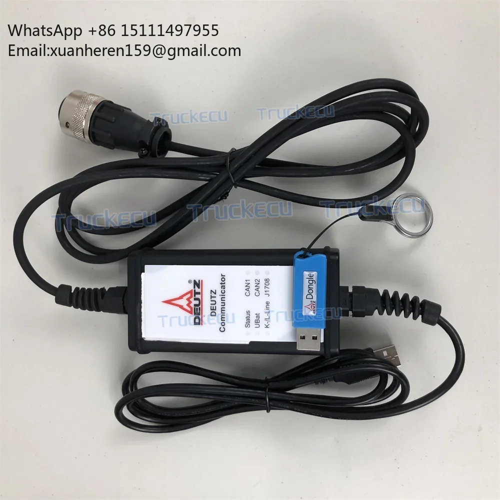 For DEUTZ DECOM Controller Diagnostic Programming Tool SerDia4.0 Level6 KEY Dongle Engine Communicator Decom SerDia2010 Software