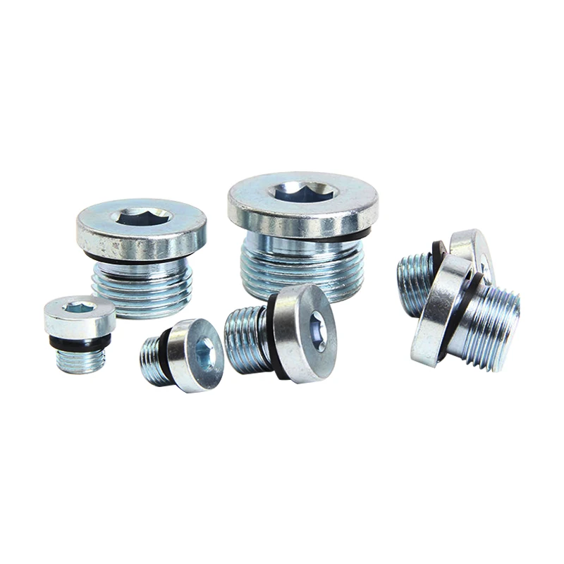 Excavator joint tooth screw fittings for 320B 320C 320D travel oil drain valve plug travel motor gear oil screw M33