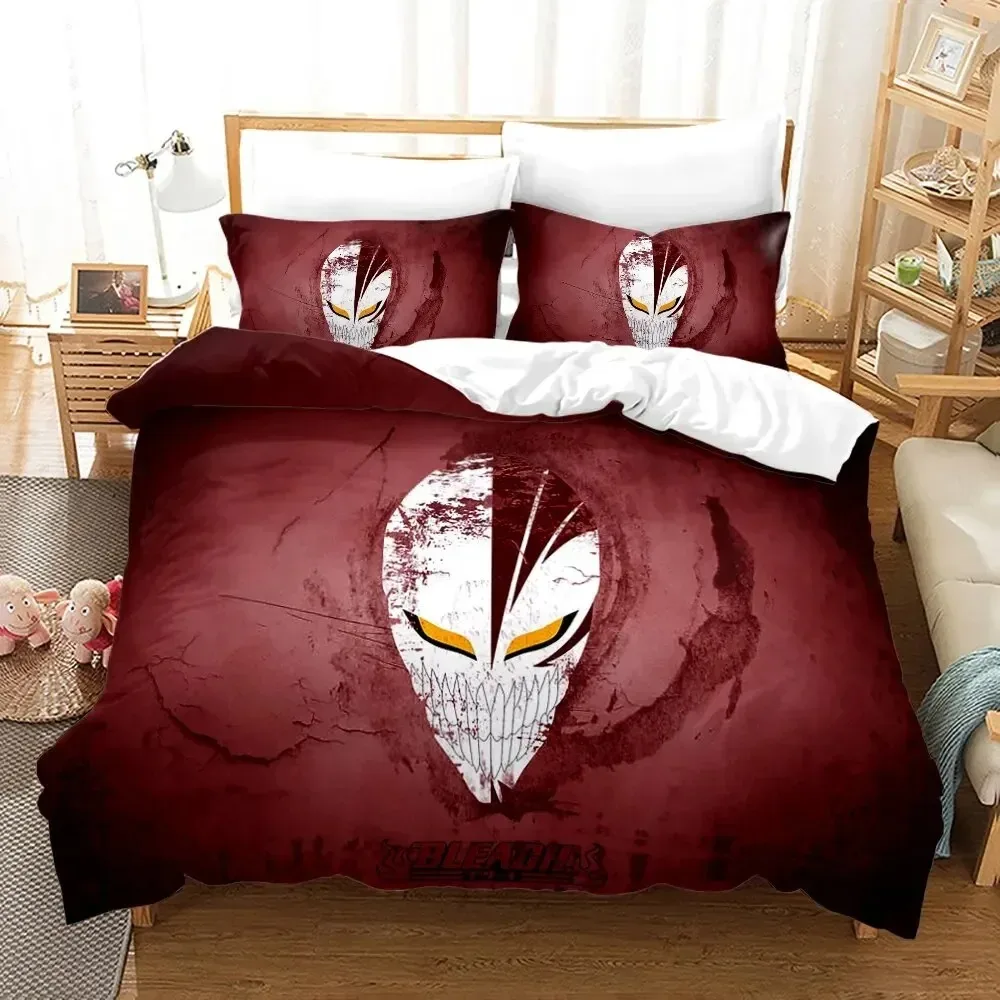 Anime Bleach Kurosaki Ichigo 3D NEW Duvet Cover Pillowcase Bedding Set Adult Boy Bedroom Decoration Children Single Double Large