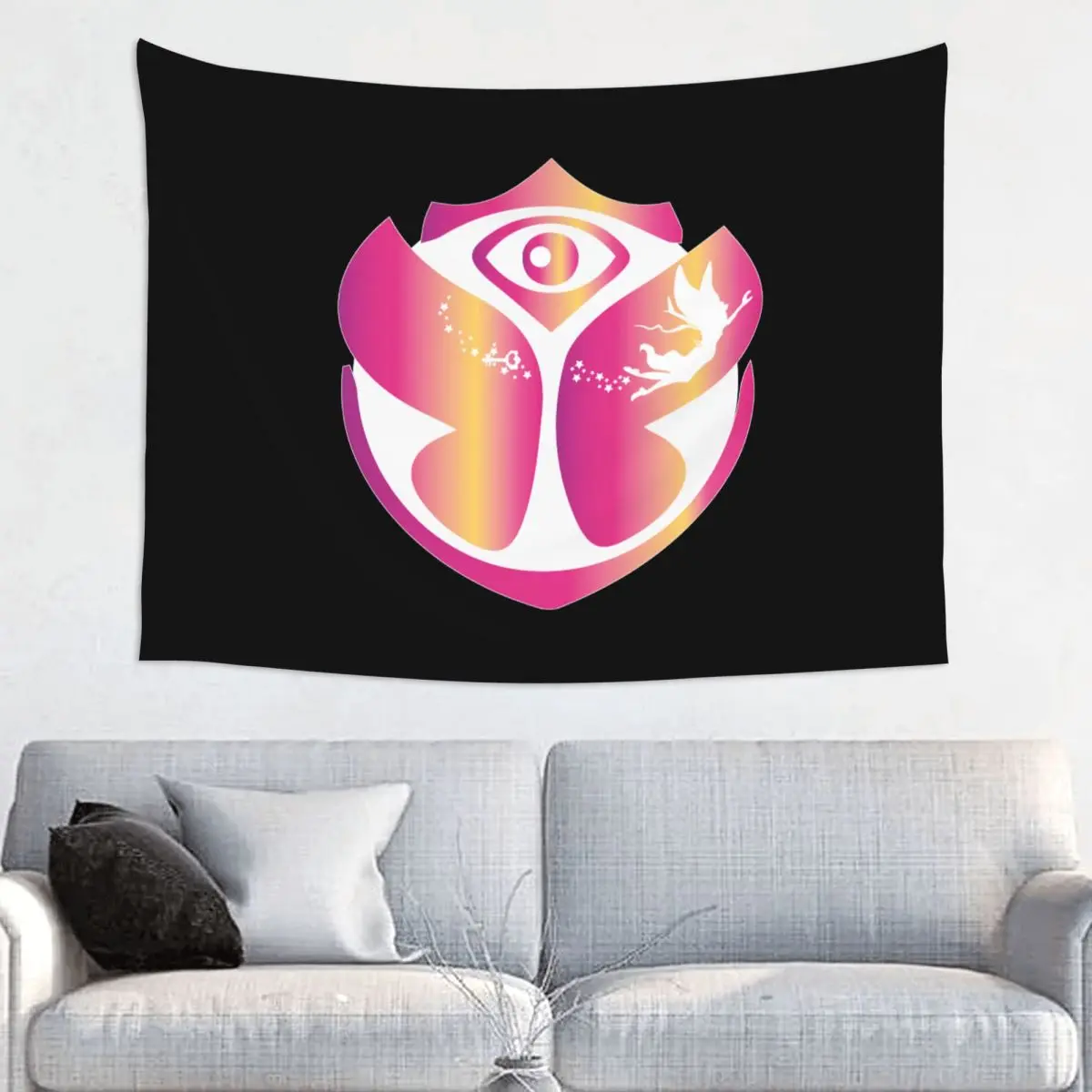 Customized Hippie Tomorrowland Tapestry Wall Hanging Room Decor Electronic Dance Music Tapestries Bedroom Decoration