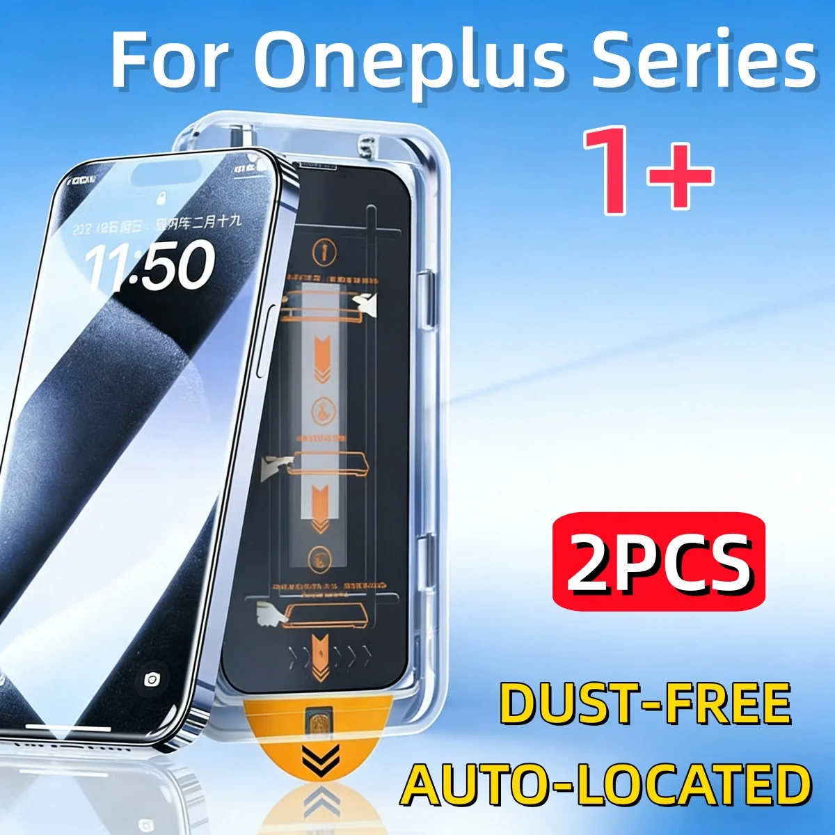 2PCS For One Plus 15 13T 9RT 9R 9 8T Oneplus 7T 7 6T 6 ACE 5 PRO Screen Protector Tempered Armoured Glass Easy Install Auto-Dust