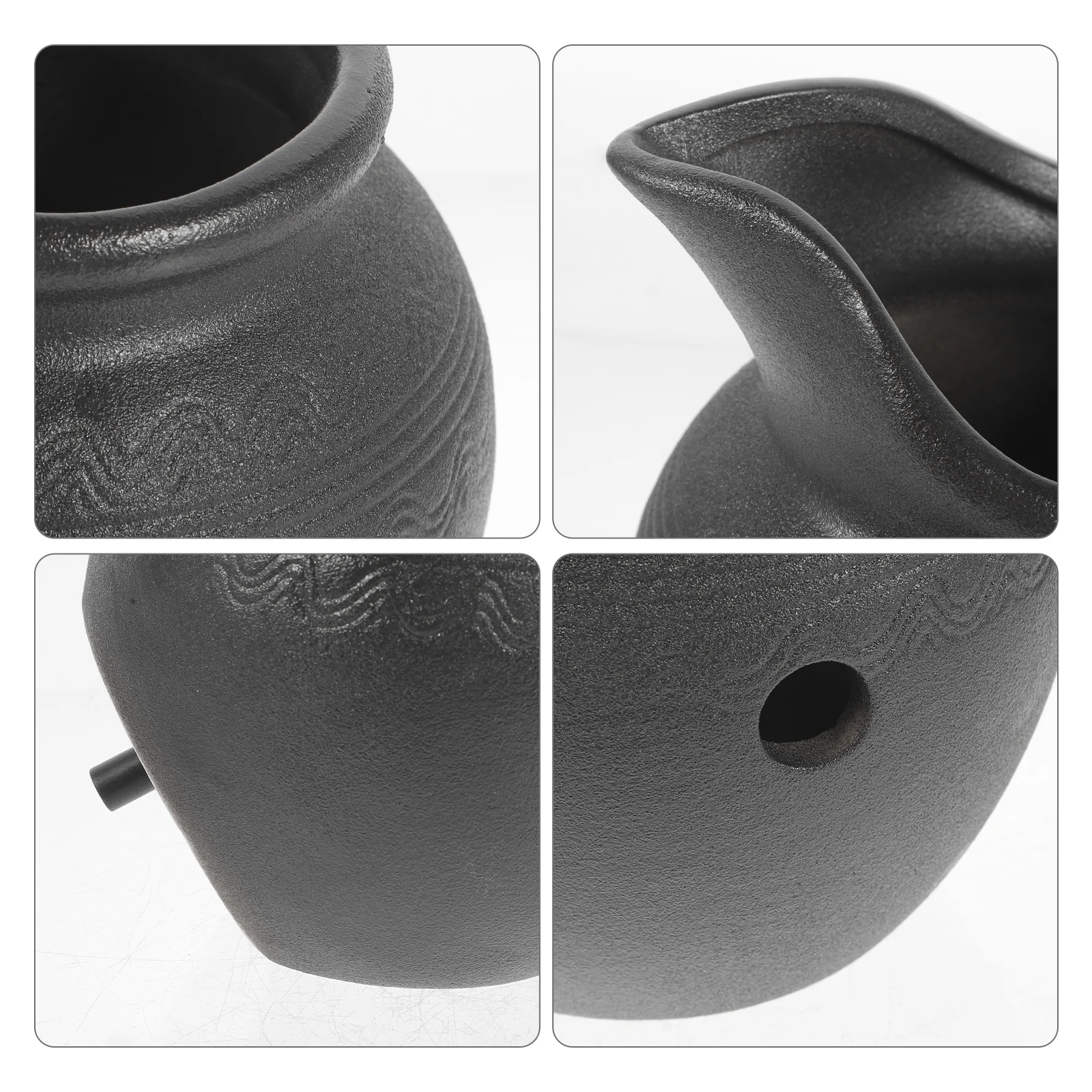 Vaso di flusso d'acqua in ceramica da 8 mm Decorazione Fontana di paesaggio Contenitore Cascata da giardino Vaso decorativo Fontana circolante per esterni