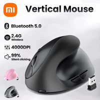 Xiaomi Vertical Grip Silent Wireless USB 2.4G Rechargeable Hand Designer Drawing Office Creative Ergonomic Mouse For Computers