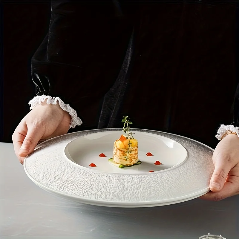 

Nordic Style Ceramic Pasta Plate High End Home Use Soup Bowl Commercial Restaurant Wholesale