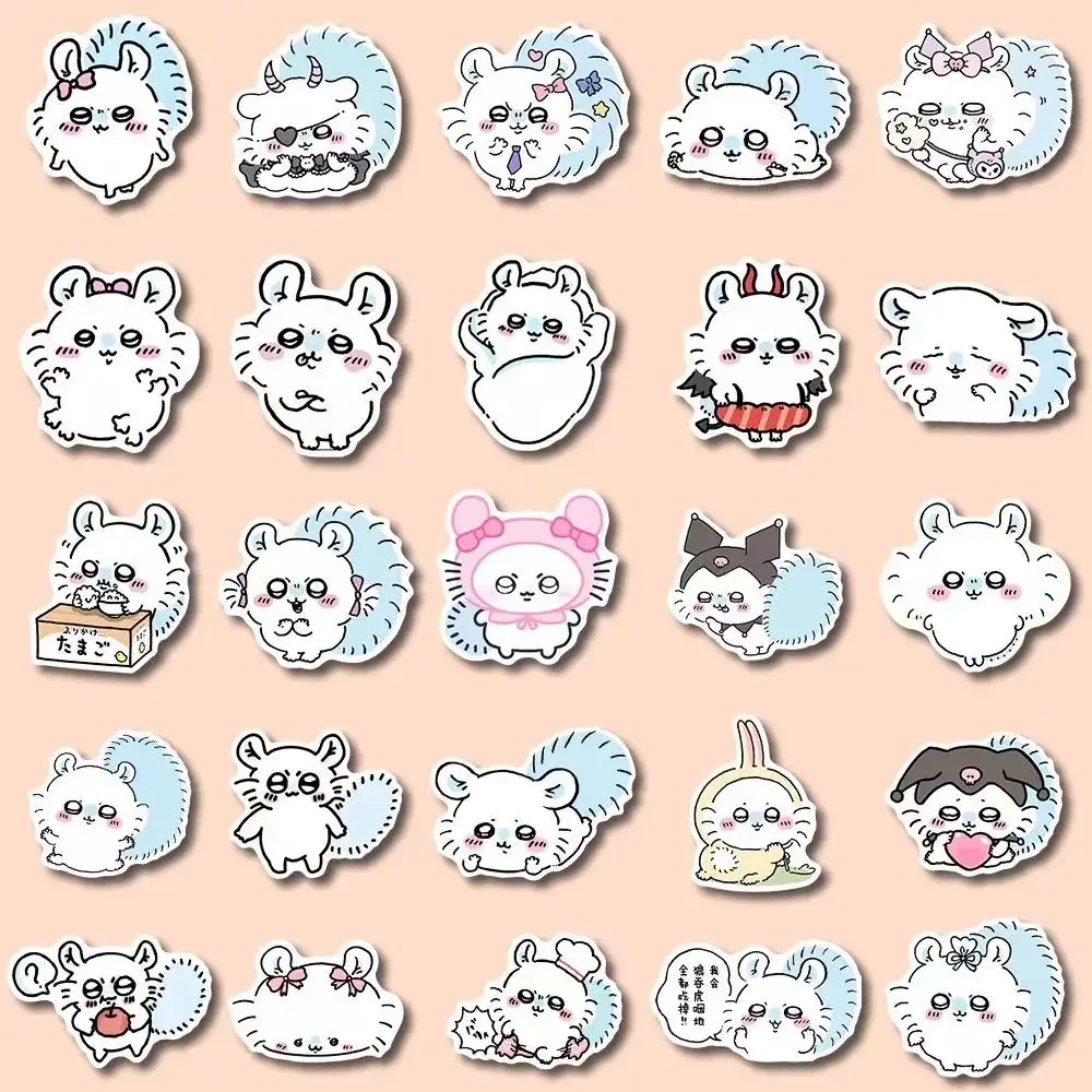 jiyi 54 Stück Aufkleber ちいかわFliegendes Eichhörnchen モモンガ Niedliche Cartoon-Aufkleber Super Süße Momoka Desktop Handy Notizbuch Wasserdichte Aufkleber – Detail 10