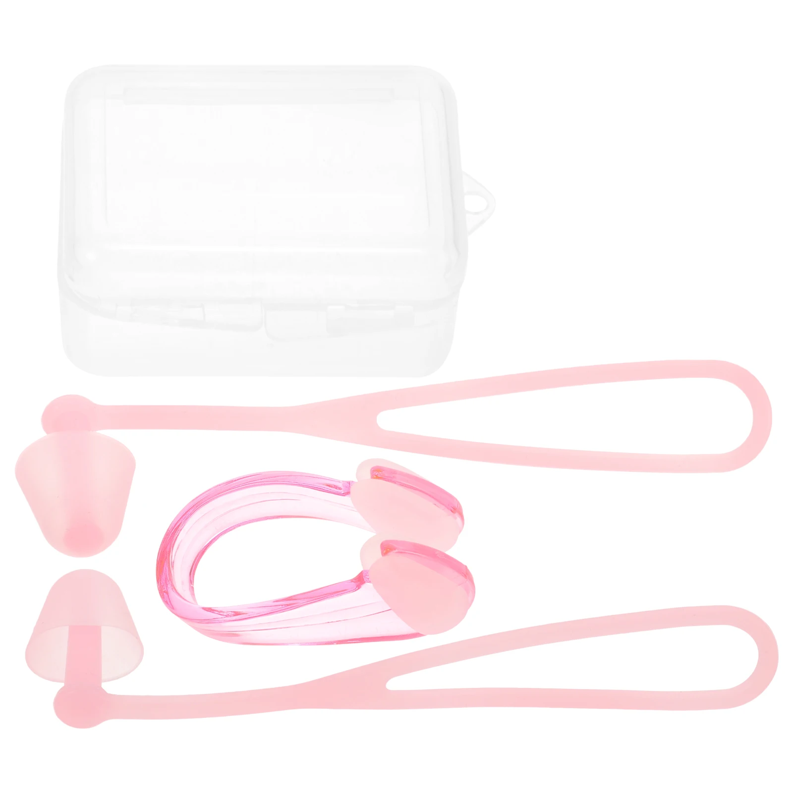 1 Set Pool Ear Plugs Plastic Waterproof Swimming Bathing Diving Comfortable Fit Adult Use Durable Silicone Material Portable