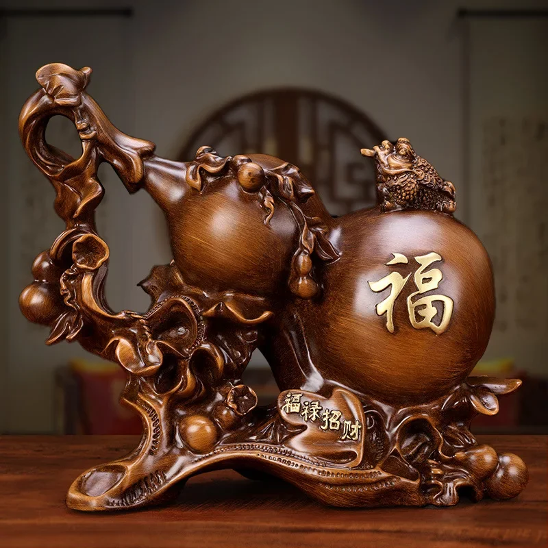 

Golden Toad Nafu Gourd Decoration Home Living Room Wine Cabinet Decoration Craft Gift