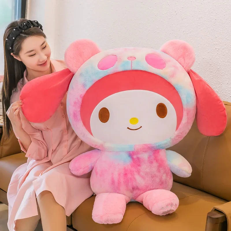 70 سنتيمتر حجم كبير SanrioTye صبغ بلدي ميلودي محشوة لينة Plushies Kawaii غرفة الديكور أنيمي الكرتون وسادة الأطفال هدية عيد ميلاد