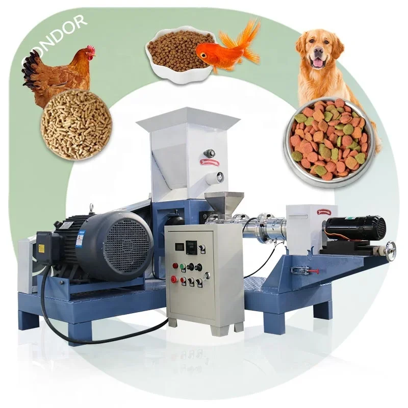 Stainless Steel Processing Pet Treat Snack Make Dog Food Extruder Mix Portable Fish Feed Pellet Machine