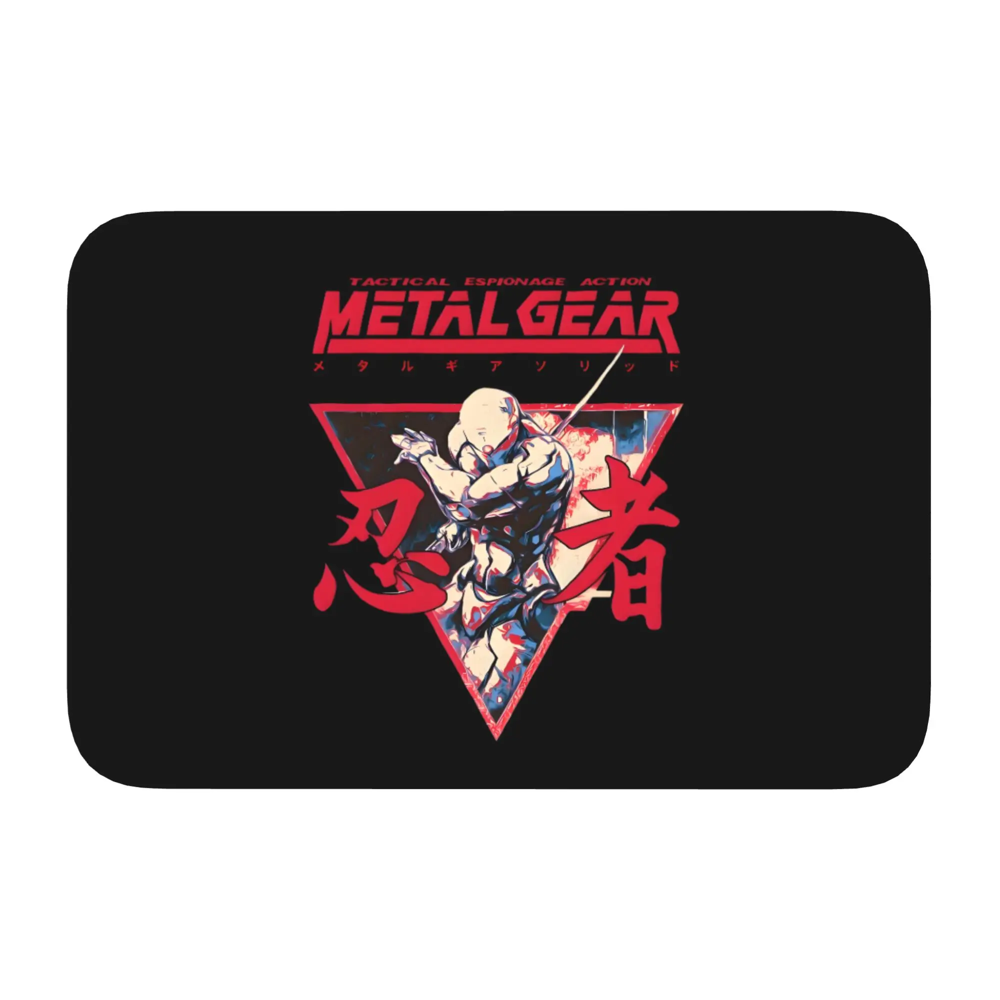 Metal Gear Solid Stealth Video Game Front Door Mat Anti-Slip Indoor Quick Dry Doormat Floor Bathroom Entrance Rug Carpet