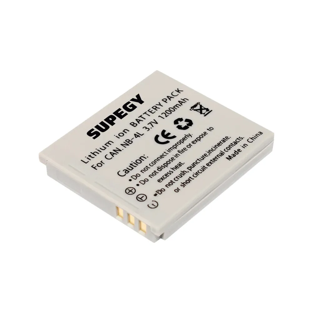 1200mAHNB-4L NB4L NB 4L Battery + USB Charger for Canon IXUS 30 40 50 55 60 65 80 100 I20 Camera Batteries