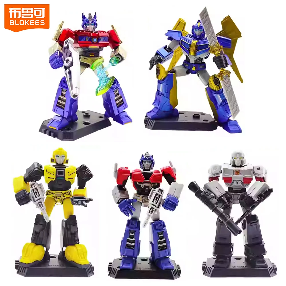 [In-Stock] Blokees Galaxy Version Phase 5 Transformers ONE Optimus Prime, D-16-Megatron, and B-127-Bumblebee 10cm Assembly Toys