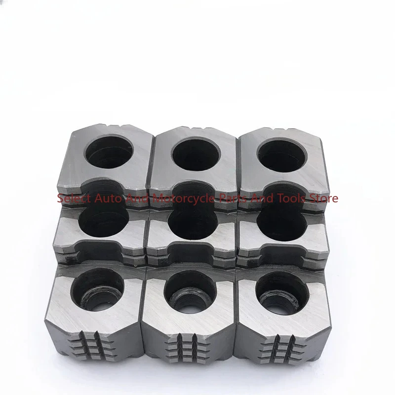 Imagem -03 - Precisão Hidráulica Garra Dura para Máquina de Torno Cnc Mandíbula Chuck Strong Passo Garras Padrão Novo em em em 10 em Alta