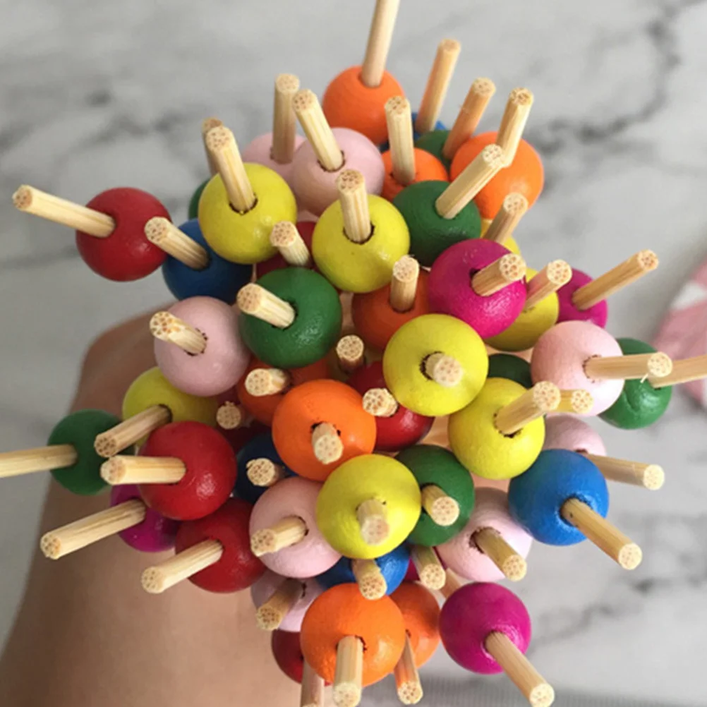 

100Pcs Premium Bamboo Cocktail Picks Unique Design for Parties Weddings Festivals Home Use Food Drink Decorations