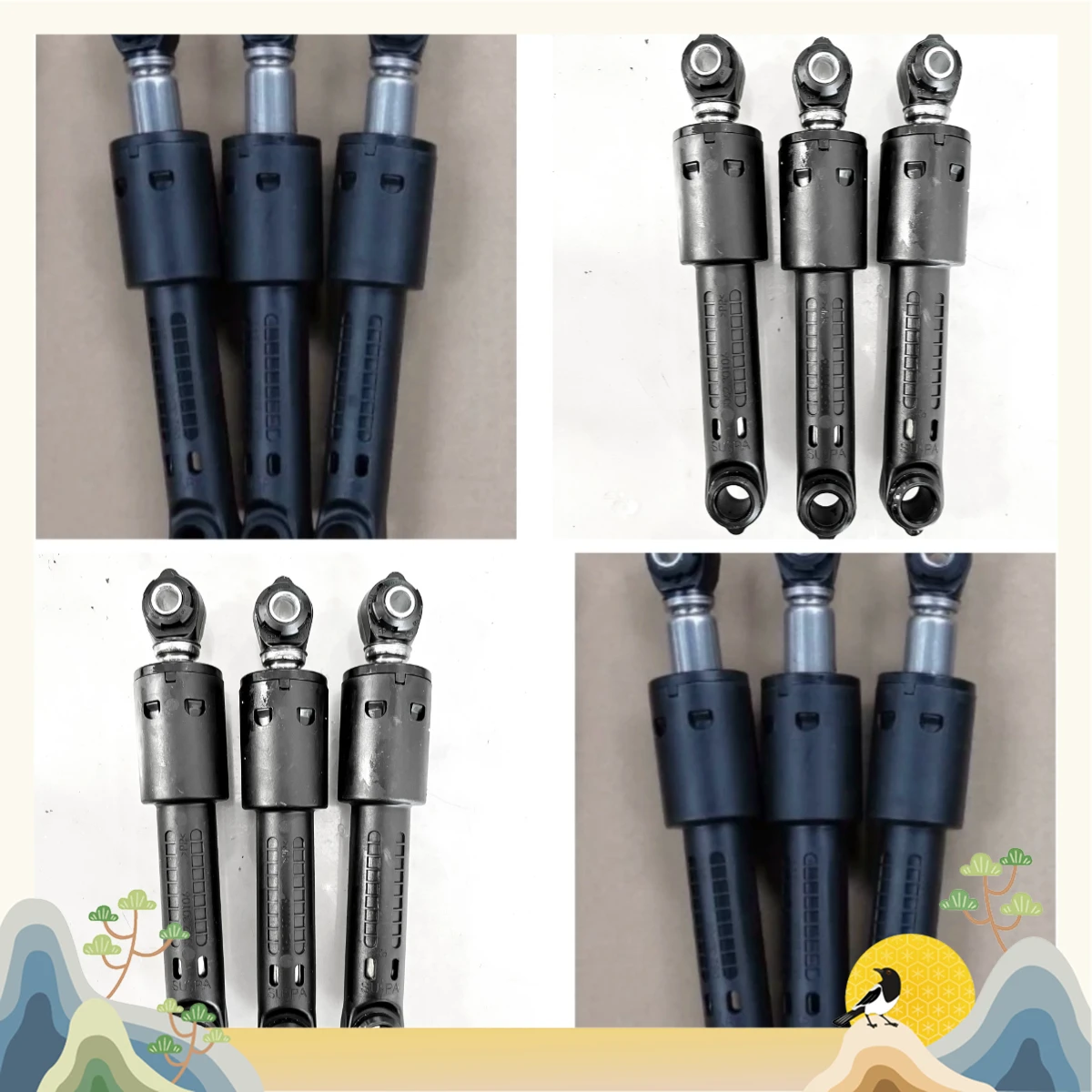 Original Drum Washing Machine Shock Absorber for IQ300 IQ500, Replacement Damper Part