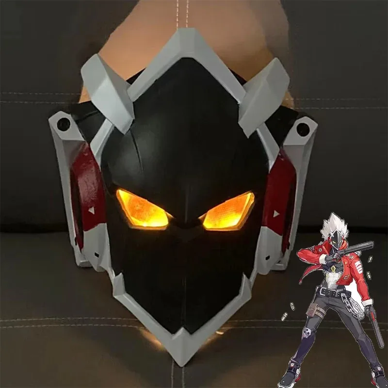 

Игра Zenless Zone Zero Billy The Kid Взрослая светодиодная маска Костюмы для косплея Анфас Шлем Хэллоуин Вечеринка Ролевые игры Реквизит