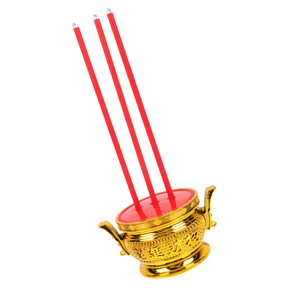 Quemador de Incienso LED Creativo con Diseño Elegante y Cálido, Decorativo para Escritorio, Espacio de Meditación Budista