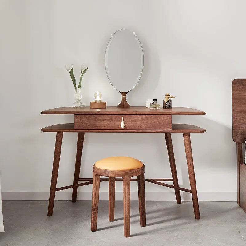 

Деревянные комоды для хранения, винтажный шкаф с зеркалом, скандинавские комоды для макияжа с выдвижным ящиком, мебель для спальни Tocador Blanco LLDT