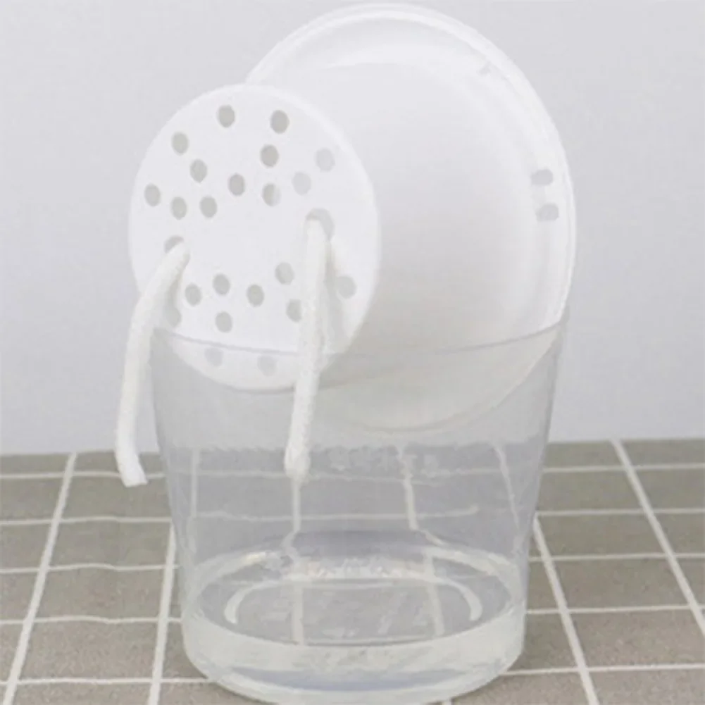 Water Efficient Flower Pots with Self Watering Feature for Indoor Plants in Clear and White Finish 6 8 10 Units per Pack
