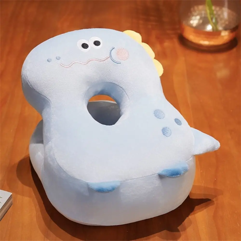 Double-sided Hand Warmer Pillow Super Soft Plush&Ice Silk Dinosaur Office Nap Pillow Crocodile Giraffe Puppy Pillow Stuffed Toy