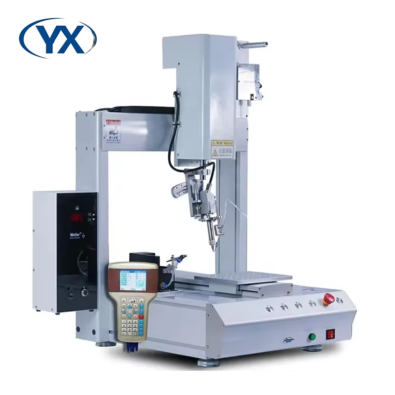 Stock in EU YX331-T Robot PCB/LED Bulb Connector Wire Automatic Soldering Machine Automatic Cable Soldering Machine