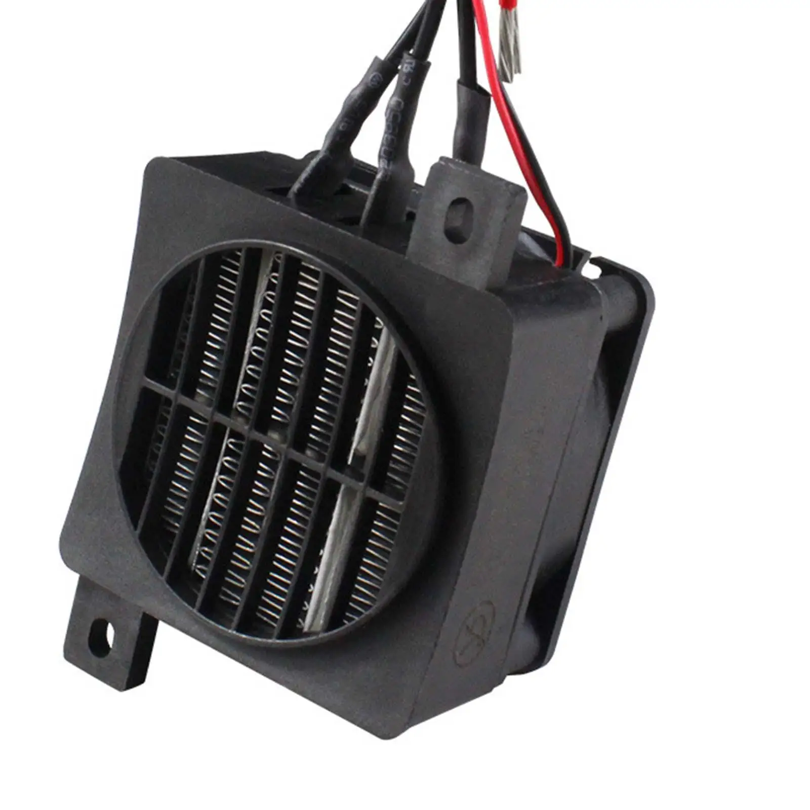 DC 12V 24V PTC Heating Element Adjustable Thermostat Overheat Protector Adjustable Mini Electric Heater Fan for Indoor Bedroom DC 12V 24V PTC Heating Element Adjustable Thermostat Overheat Protector Adjustable Mini Electric Heater Fan for Indoor Bedroom