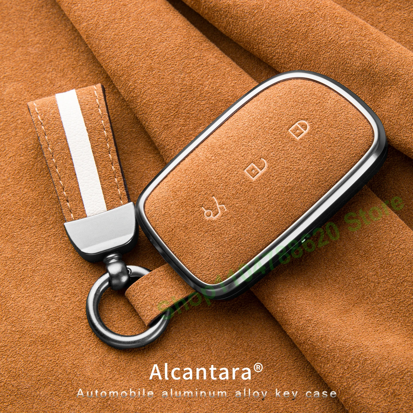 حافظة مفاتيح من جلد الغزال للسيارة سلسلة مفاتيح لـ LYNK & CO 08 2026 Z20 Z10 900 10EMP ملحقات الديكور الداخلي